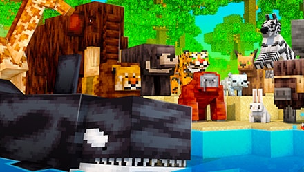 A playthrough of the Minecraft Marketplace map "Animals++"