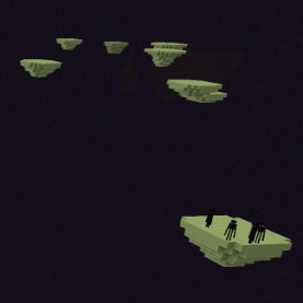 A screenshot of a small End islands biome