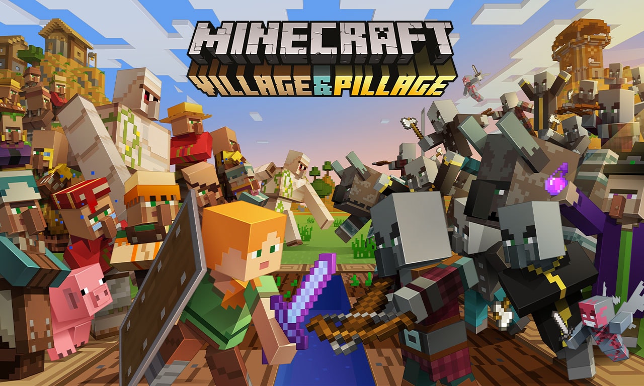 Minecraft Village & Pillage key art